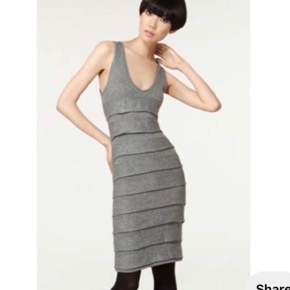 Rag Bone Ruffle Knit Sweater Dress 